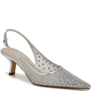 SAM EDELMAN Bianka Slingback Mesh Pointed Toe Pump